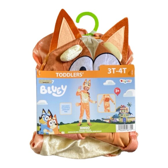 BLUEY BINGO Halloween Costume Toddler Size 3T - 4T Kids Dress-Up Dog Costume - Picture 3 of 7